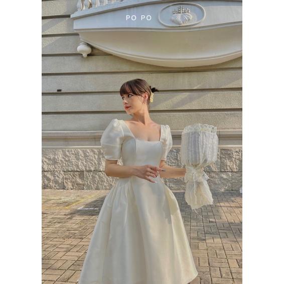 CICI DRESS Đầm tùng xoè túi xếp li