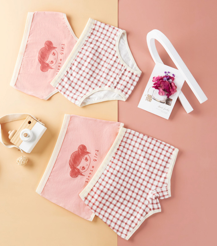 [HCM] Set 6 quần chip đùi và tam giác Litte Girl cho bé gái từ 9-40kg