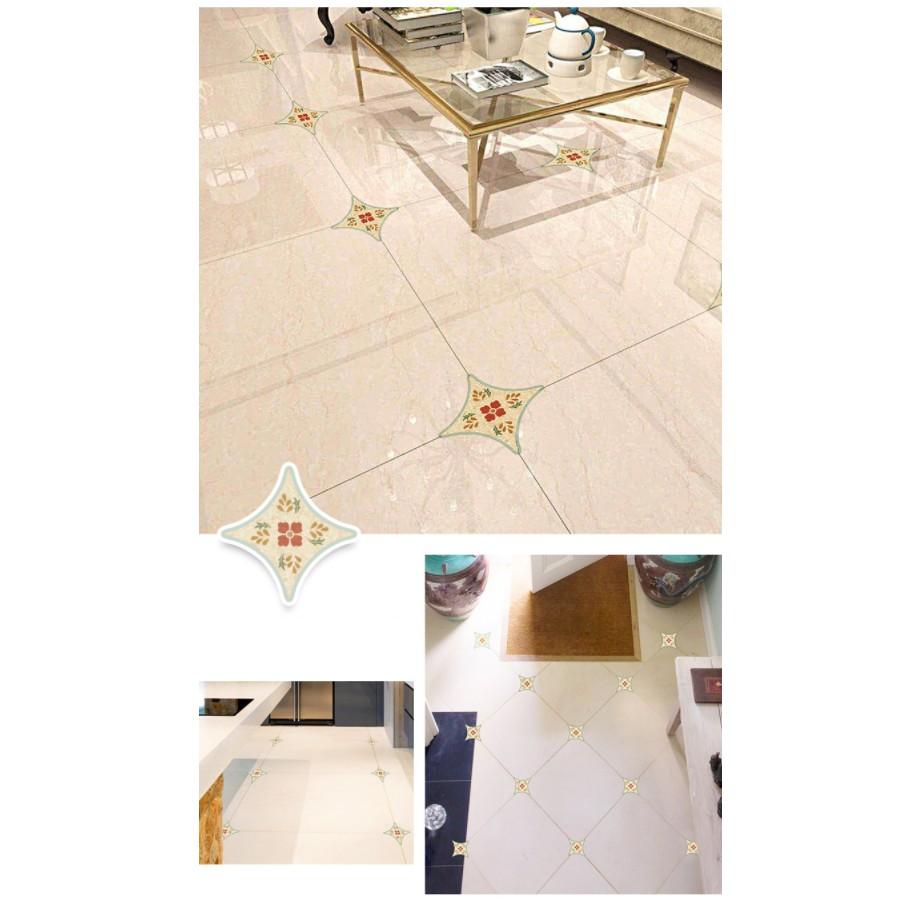 Decal gạch bông trang trí - Decal dán chân gạch bông cổ điển tinh tế