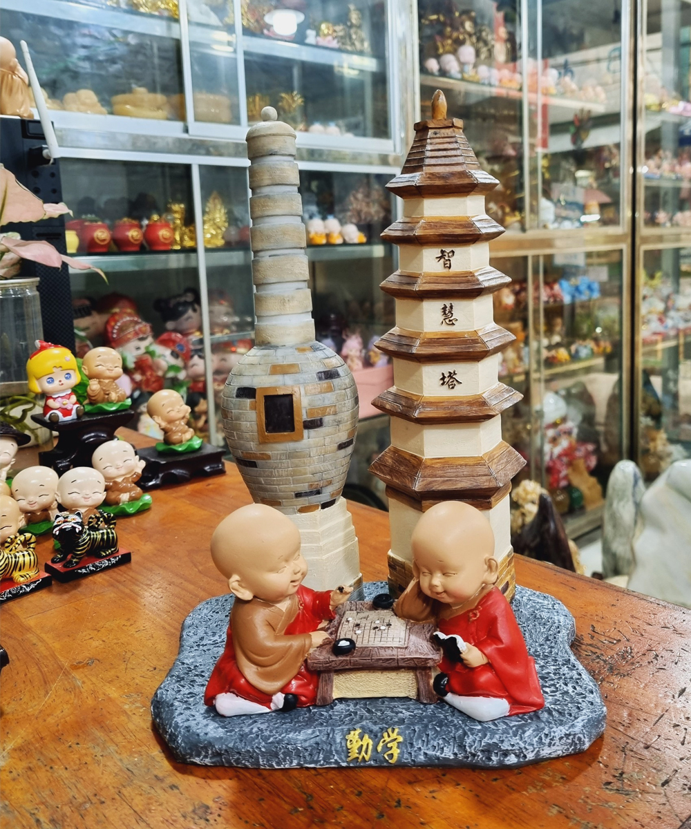 Bộ Tháp Trí Tuệ Tàng Kinh Các - tháp trang trí - không kèm tượng