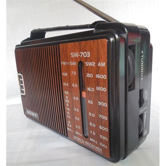 Đài Radio SW 703-Đài Chạy Pin Đại Nguồn 220v