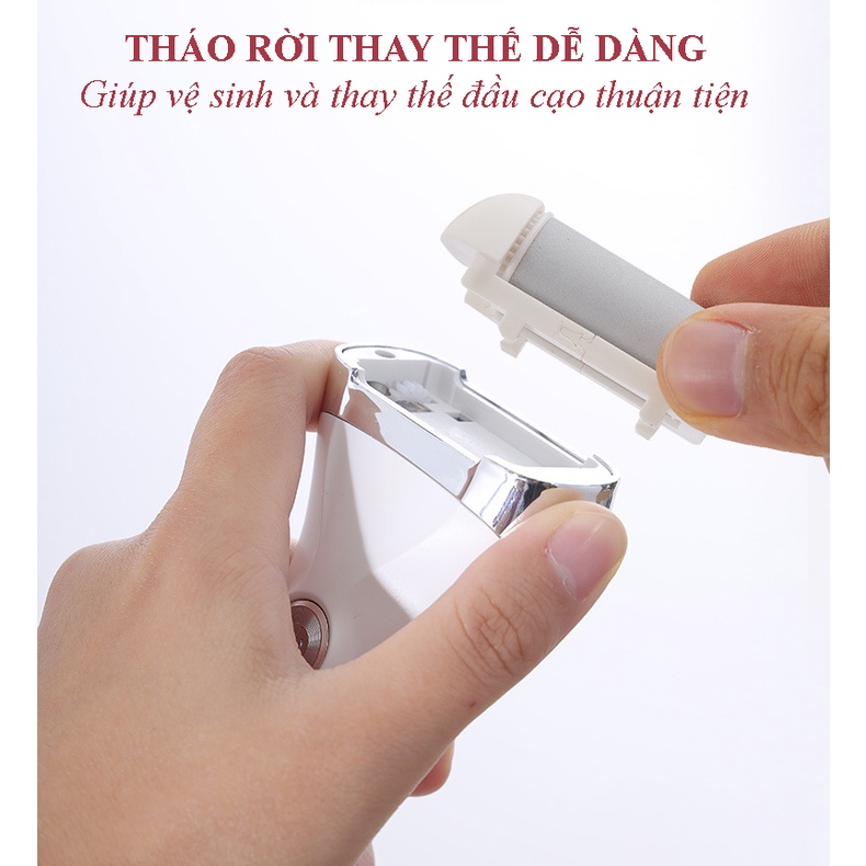 Máy chà gót chân tẩy tế bào ch.ết làm mềm sáng gót chân chuyên dụng tại nhà Chuyên Nghiệp Dùng Trong Spa Nail Rock Foot Callus remover Giao Màu Ngẫu Nhiên