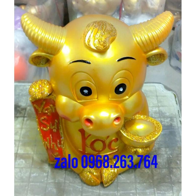 Trâu vàng thần tài 2021, trâu khổng lồ cao 55cm, hàng đảm bảo giống hình ảnh và kích thước mô tả, bao kiểm tra hàng.