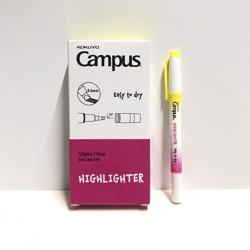 Bút nhớ dòng 2 đầu Campus DHL-NE-YPK (vàng, hồng)