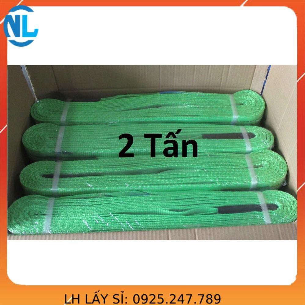 Dây cáp vải cẩu hàng 2 tấn x 8 mét - rộng 5cm