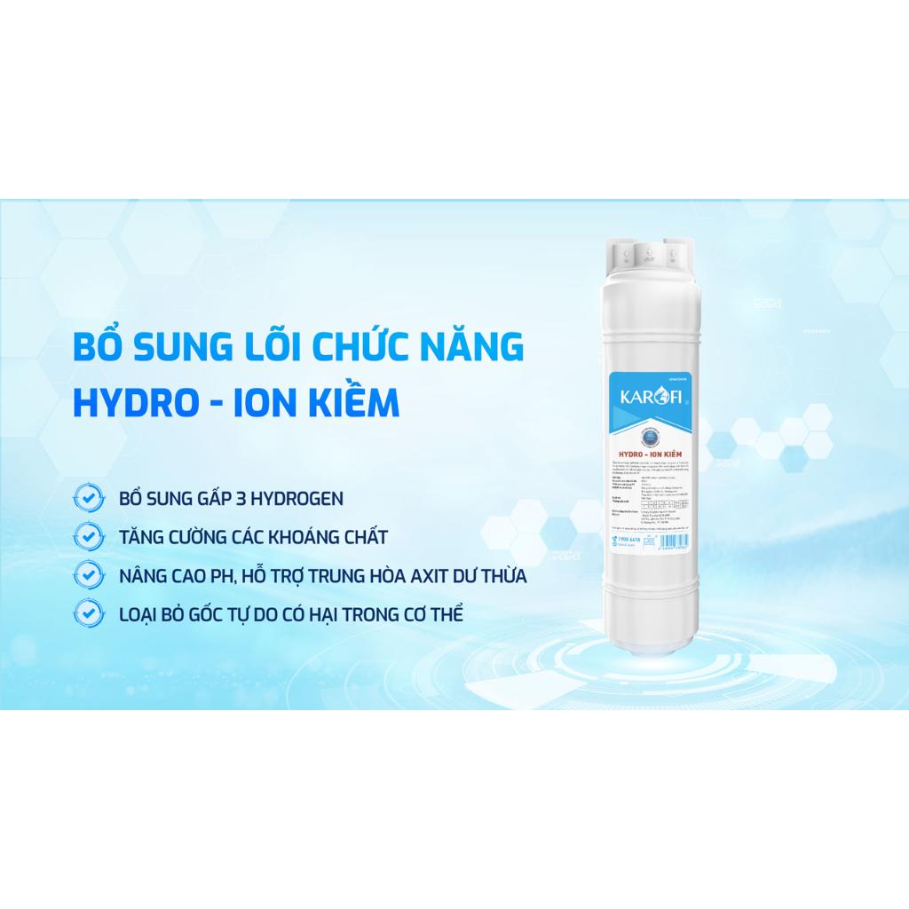 Máy lọc nước nóng lạnh RO Mỹ 11 lõi Karofi KAD-D66S Pro - Bổ sung lõi Hydro ion Kiềm - Lắp đặt miễn phí toàn quốc - Hàng Chính Hãng