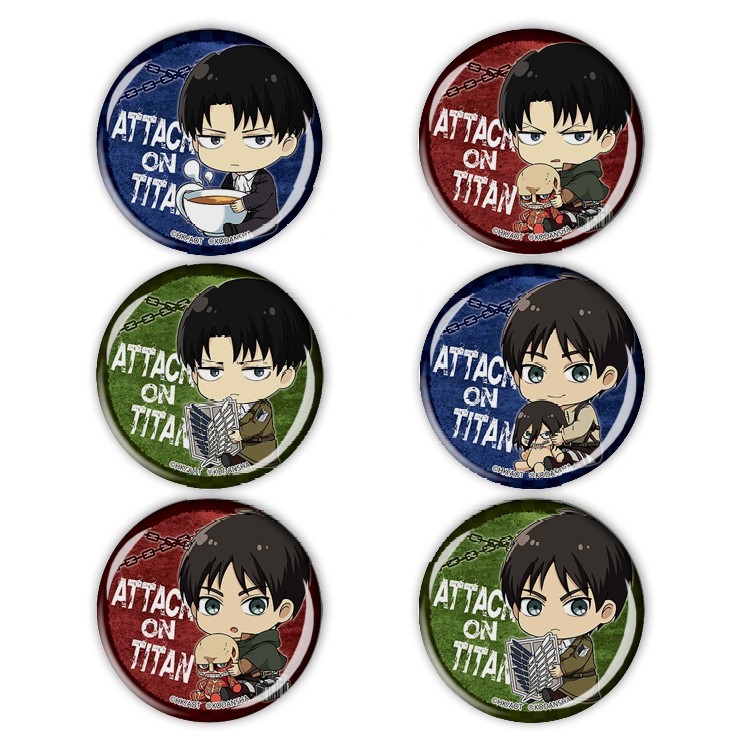 Set 6 Huy hiệu Anime Attack on Titan