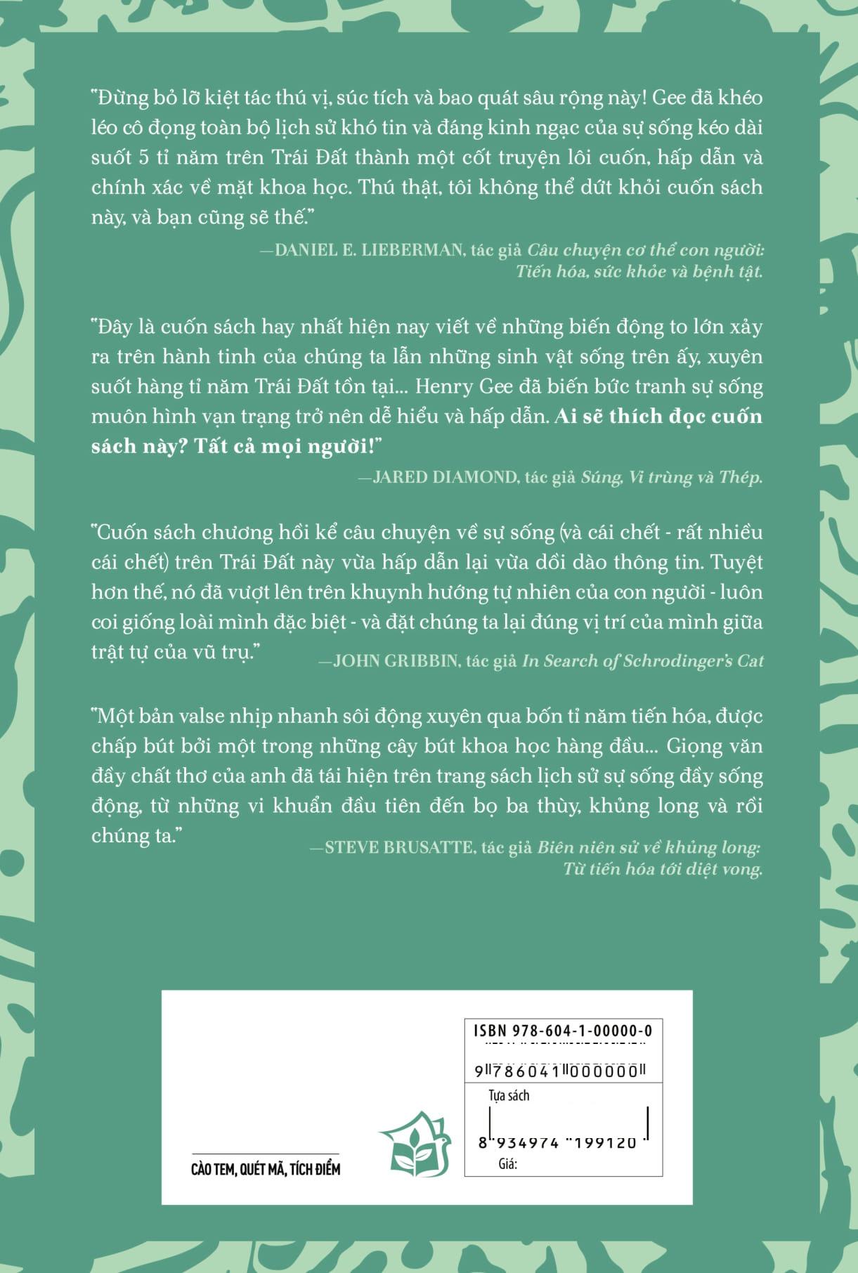Sách - Lược Sử Sự Sống - Bản Trường Ca Của 4.6 Tỉ Năm - ảnh 17
