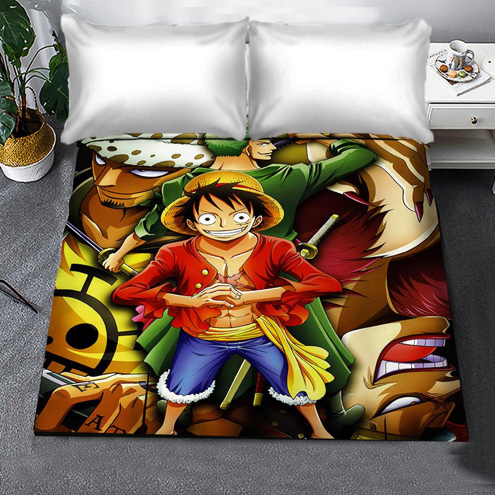 Nhật Bản Hoạt Hình Anime Luffy Xay Thịt Phẳng Tờ Một Mảnh Bộ Chăn Ga Gối Giường Chăn Ga Gối Lót Cho Vua Size Trẻ Em Quà Tặng bộ Chăn Ga Gối