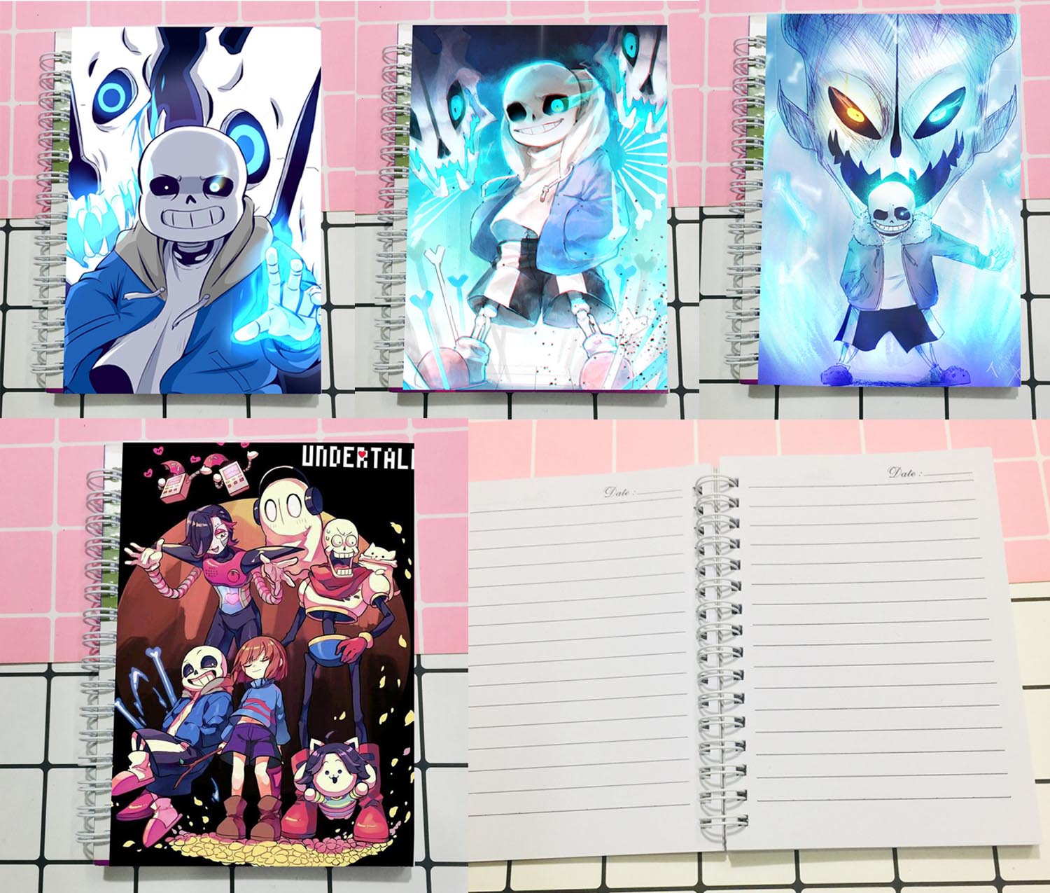 Sổ gáy xoắn Sans Undertale