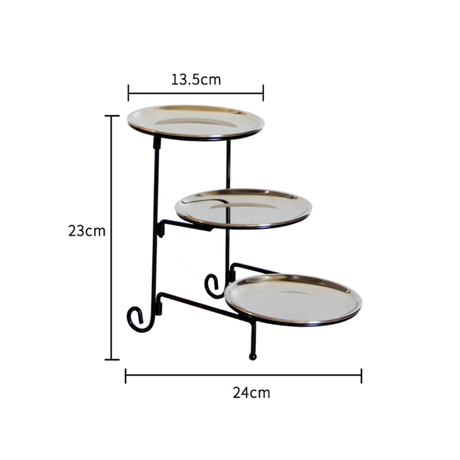 3 Tier Serving Tray   Cupcake Stand Snack Storage Tray for Wedding