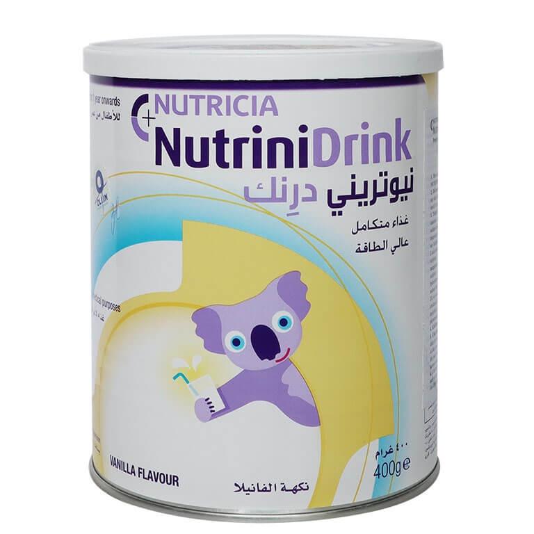 sữa nutrinidrink lon 400g, sữa cao năng lượng giúp trẻ tăng cân sau 28 ngày sử dụng