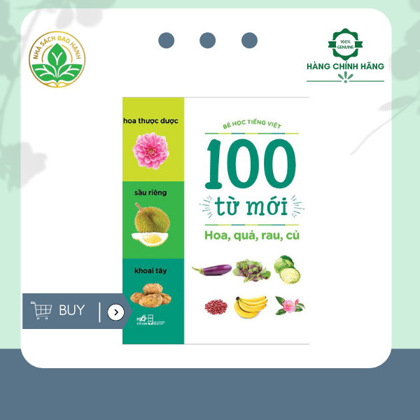 Hoa, Quả, Rau, Củ - Bé Học Tiếng Việt - 100 Từ Mới