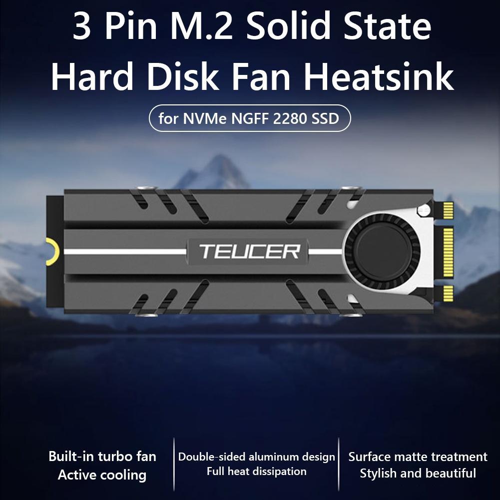 Quạt Tản Nhiệt Ổ Cứng 3 Pin M.2 Cho NVMe NGFF 2280 SSD