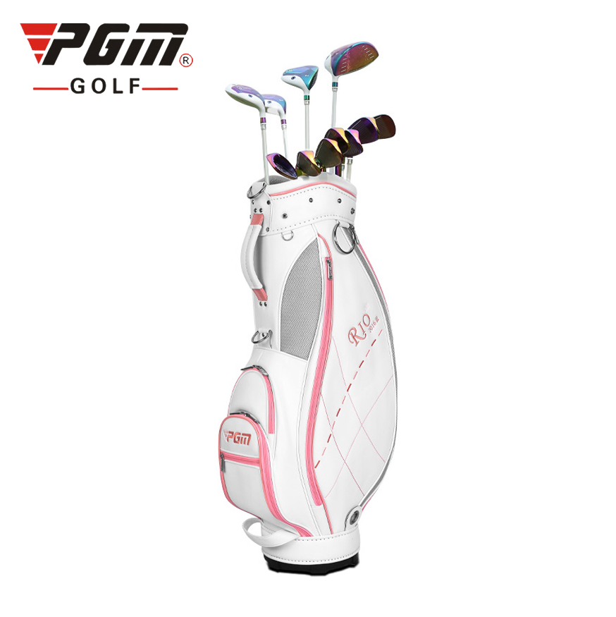 Túi Gậy Golf Fullset - PGM Olympic Rio Golf Bag - QB042 - Màu trắng