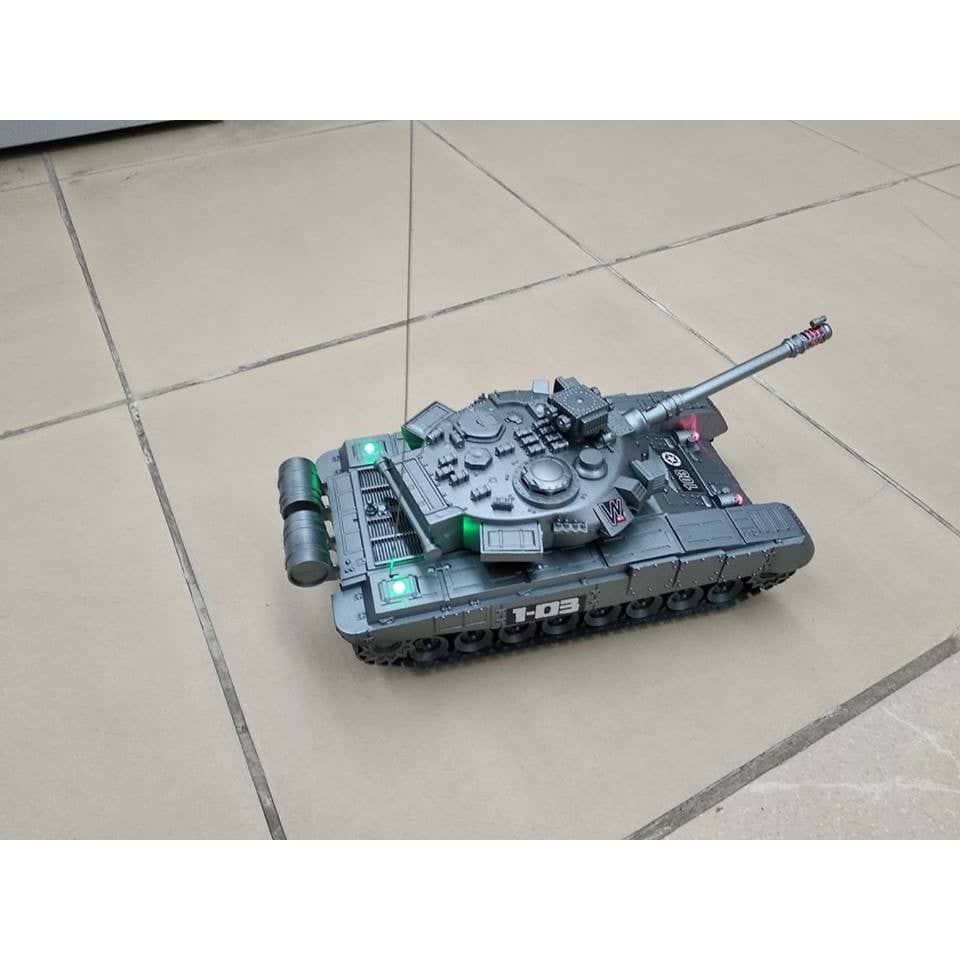 Đồ chơi lắp ráp xe tăng chạy pin cho bé trai