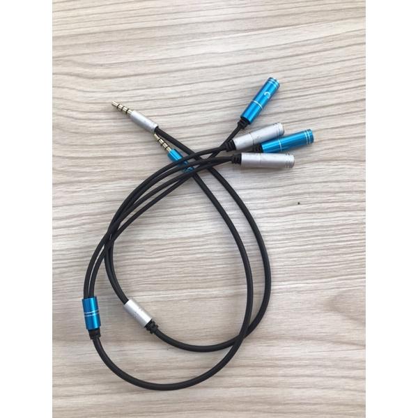 Dây chia 3.5 đực ra 2 đầu 3.5 cái( Mic và Audio)