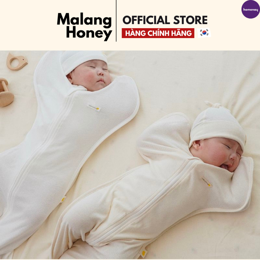 Nhộng chũn cho bé Malang Honey Vải Tre Bamboo và Vải Mesh lưới Hàn Quốc
