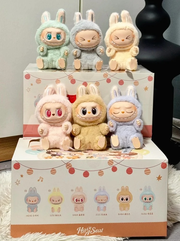 Labubu hồng V2 V1 túi mù Labubu size lớn 17cm lbb thiên thần