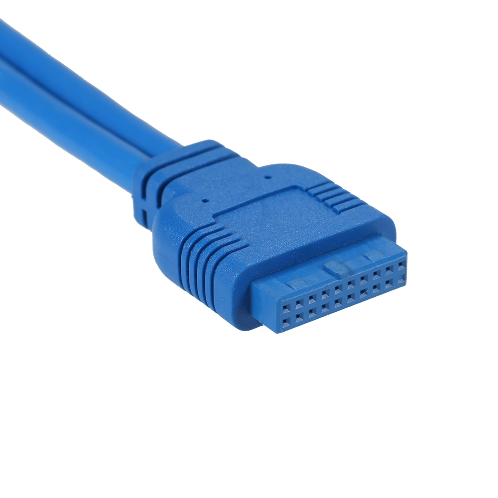 Bộ Chuyển Đổi USB 3.0 Mặt Trước 2 Cổng 20 Pin Sang USB3.0 60cm Cho PC Desktop 2.5