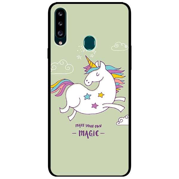 Ốp lưng dành cho Samsung A12 - A20 / A30 - A20s mẫu Ngựa Nền Xanh Magic