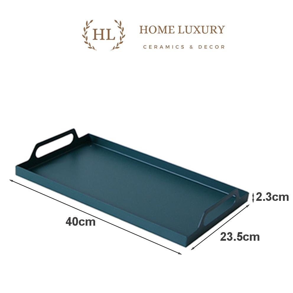 Khay Trà Hợp Kim | KHAY KIM LOẠI LỚN | KHAY ĐỰNG BÌNH CỐC | KHAY HỢP KIM XANH SIZE TO