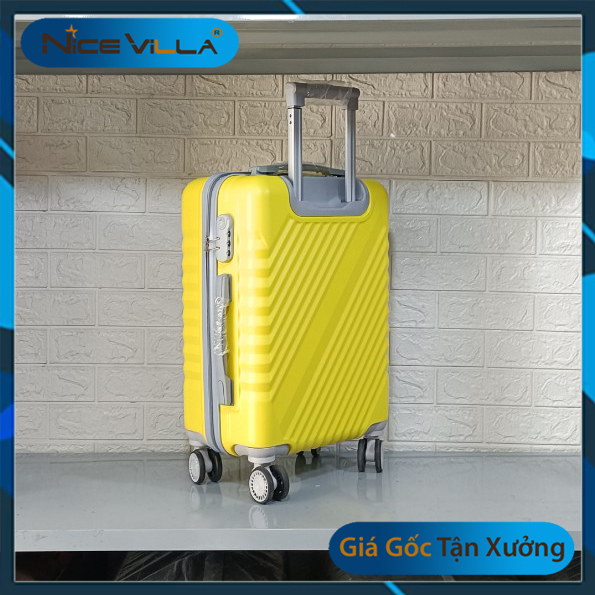 Vali Kéo Thời Trang Nicevilla Size 20Inch &Amp; 24 Inch &Amp; 28Inch - Size 24 Inch - Màu Vàng Yellow