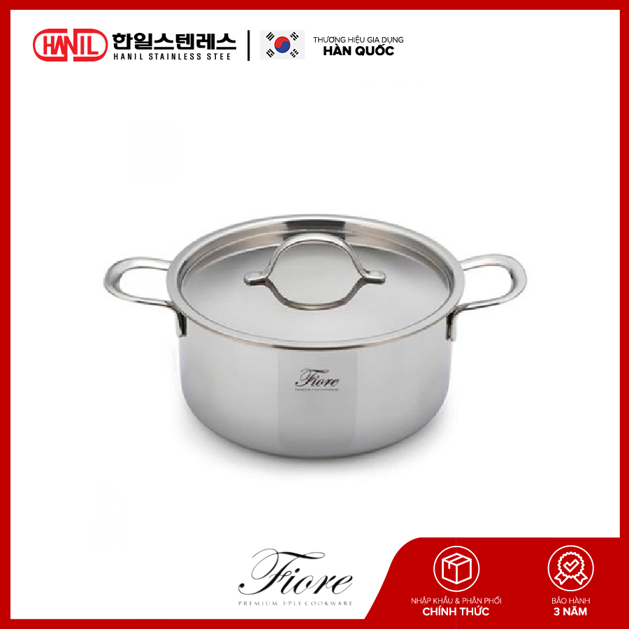 Nồi 3 lớp liền đáy Fiore 18cm_2.1l