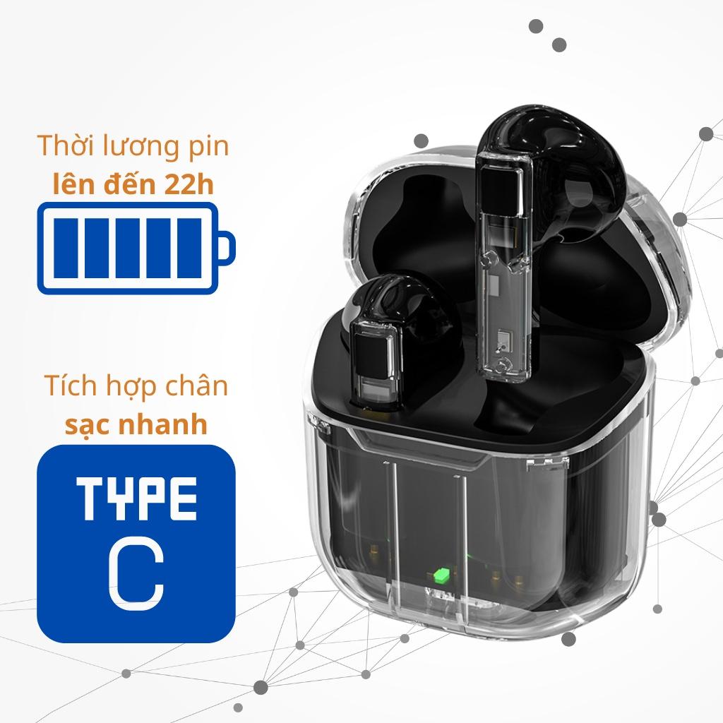 Tai nghe bluetooth không dây MINPRO - YX06 bluetooth 5.3 gaming, nghe nhạc sống động