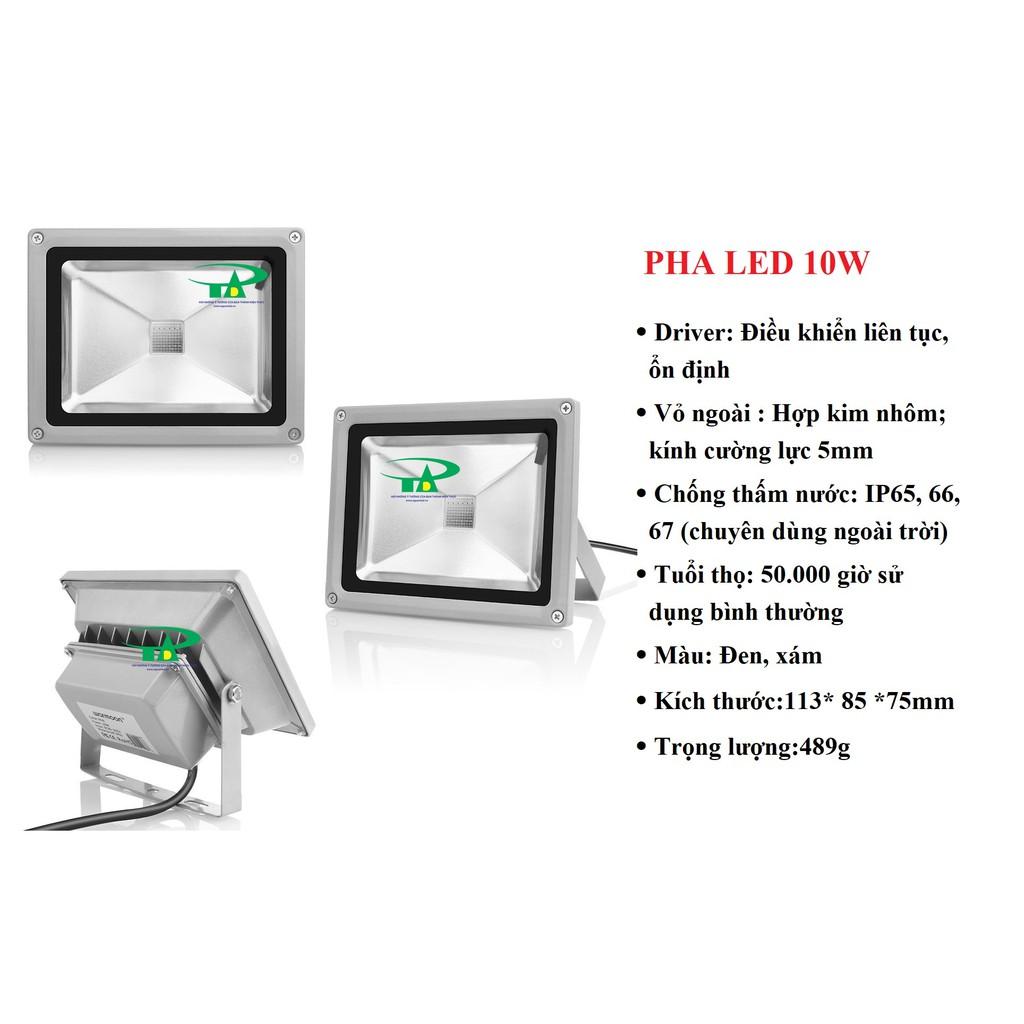 ĐÈN PHA LED 10W VỎ XÁM LOẠI TỐT, GIÁ RẺ, CHẤT LƯỢNG, ĐỦ WATT, ÁNH SÁNG VÀNG, RỘNG, CHIẾU XA, KÍN NƯỚC.