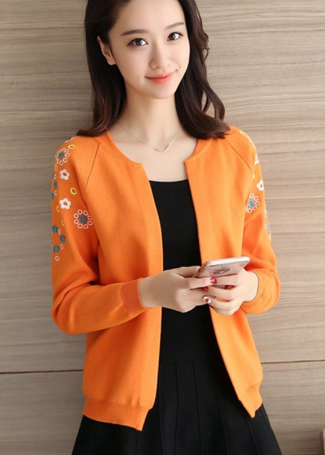 Áo Khoác Nhẹ Thêu Hoa ALN020