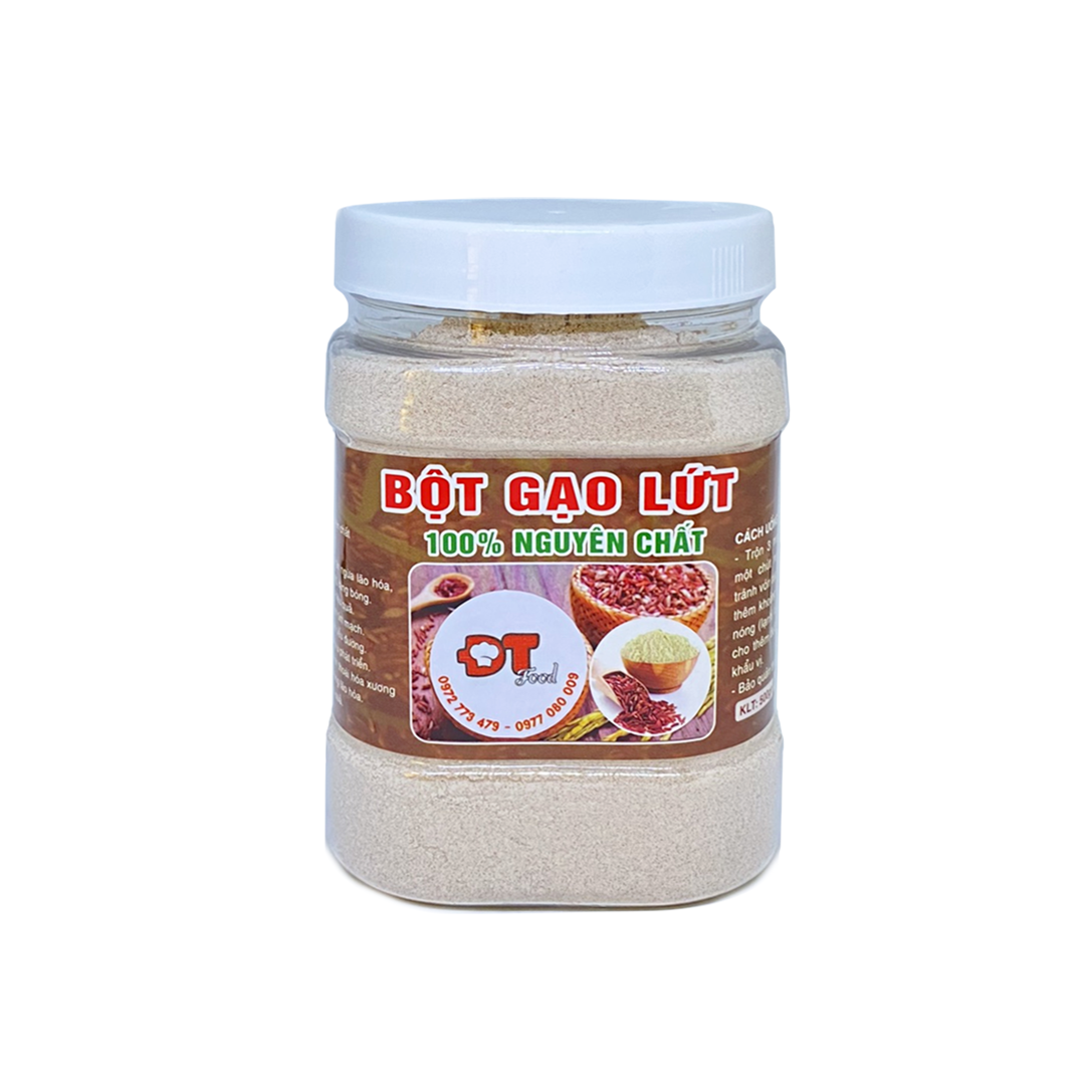 Bột Gạo Lứt Nguyên Chất DTFood 500g | Siêu thực phẩm tốt cho sức khoẻ, phù hợp với người tiểu đường, ăn kiêng, giảm cân