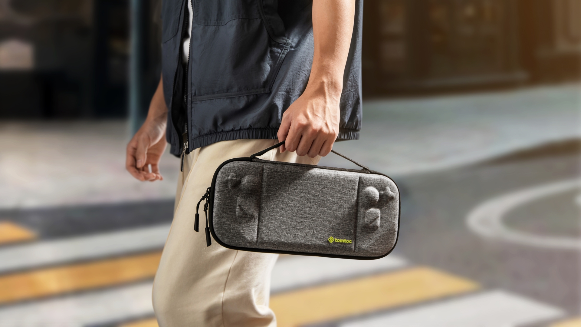 TÚI CHỐNG VA ĐẬP TOMTOC (USA) FANCYCASE-G38 STEAM DECK GRAY – G38M1G2 - Hàng Chính Hãng