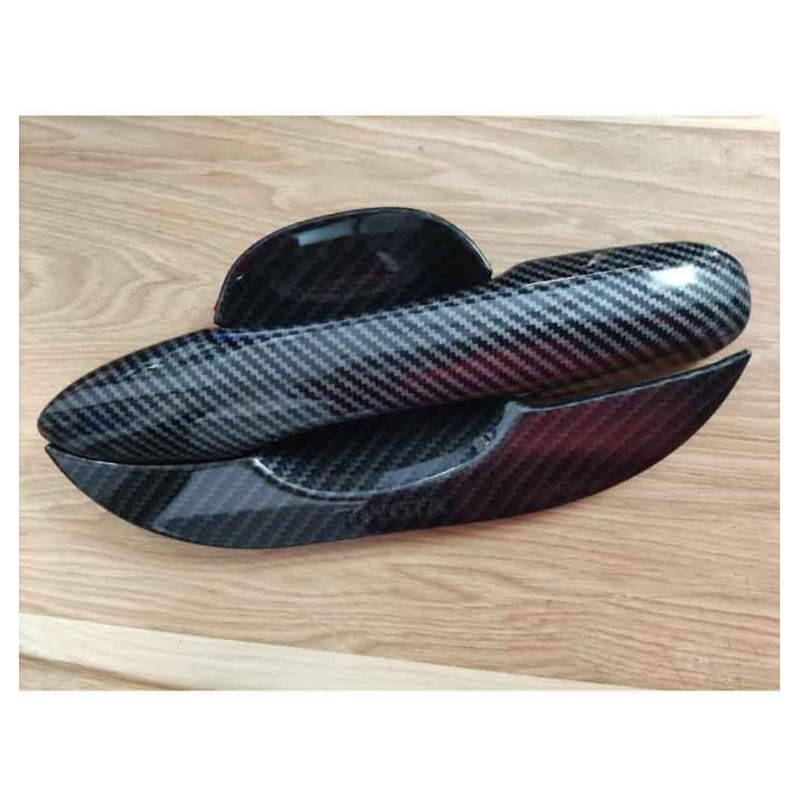 Ốp tay nắm, hõm cửa carbon xe Toyota Corolla Cross 2020- 2021-2022-2023 vân Cacbon cao cấp