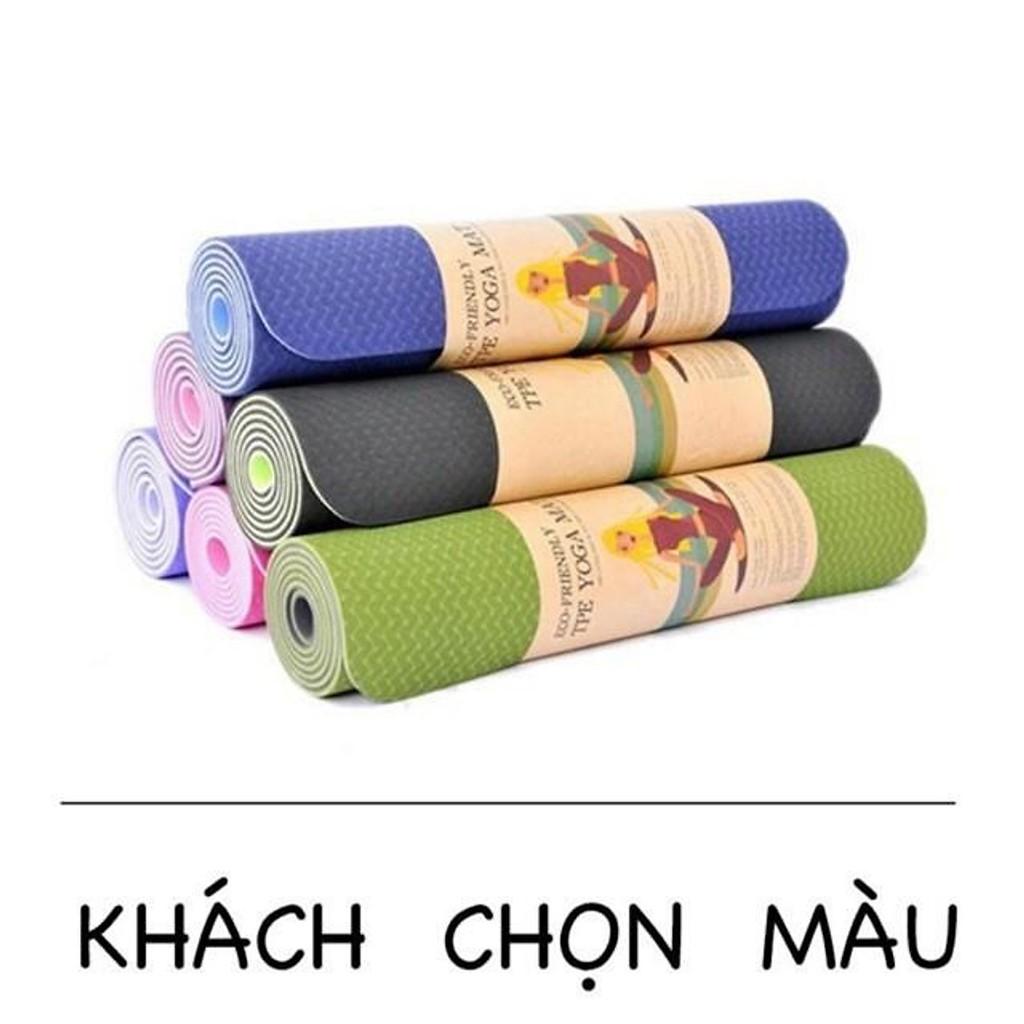 THẢM TẬP YOGA TPE CAO CẤP 2 LỚP 6MM YO13