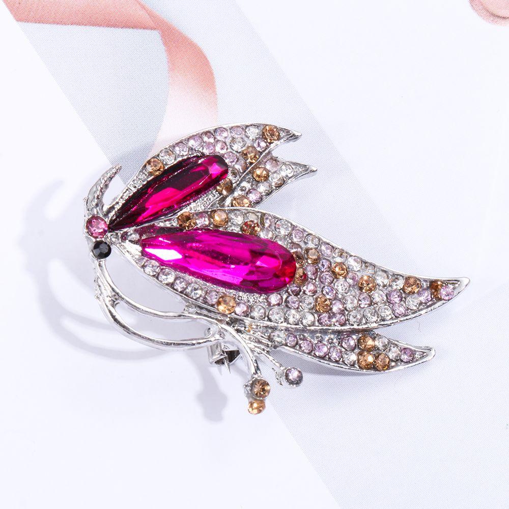 ☆YOLA☆ Korean-Style Pins Fashion Butterfly Brooch Sweater Scarf Wedding Elegant Clothing Accessories Alloy