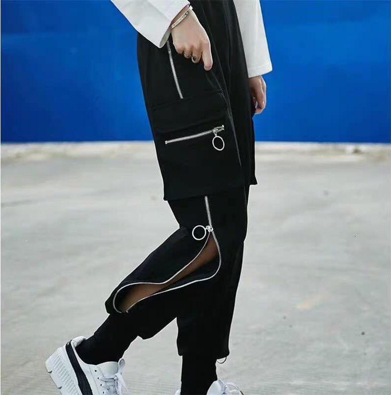 Quần jogger kaki nam nữ túi hộp cực chất