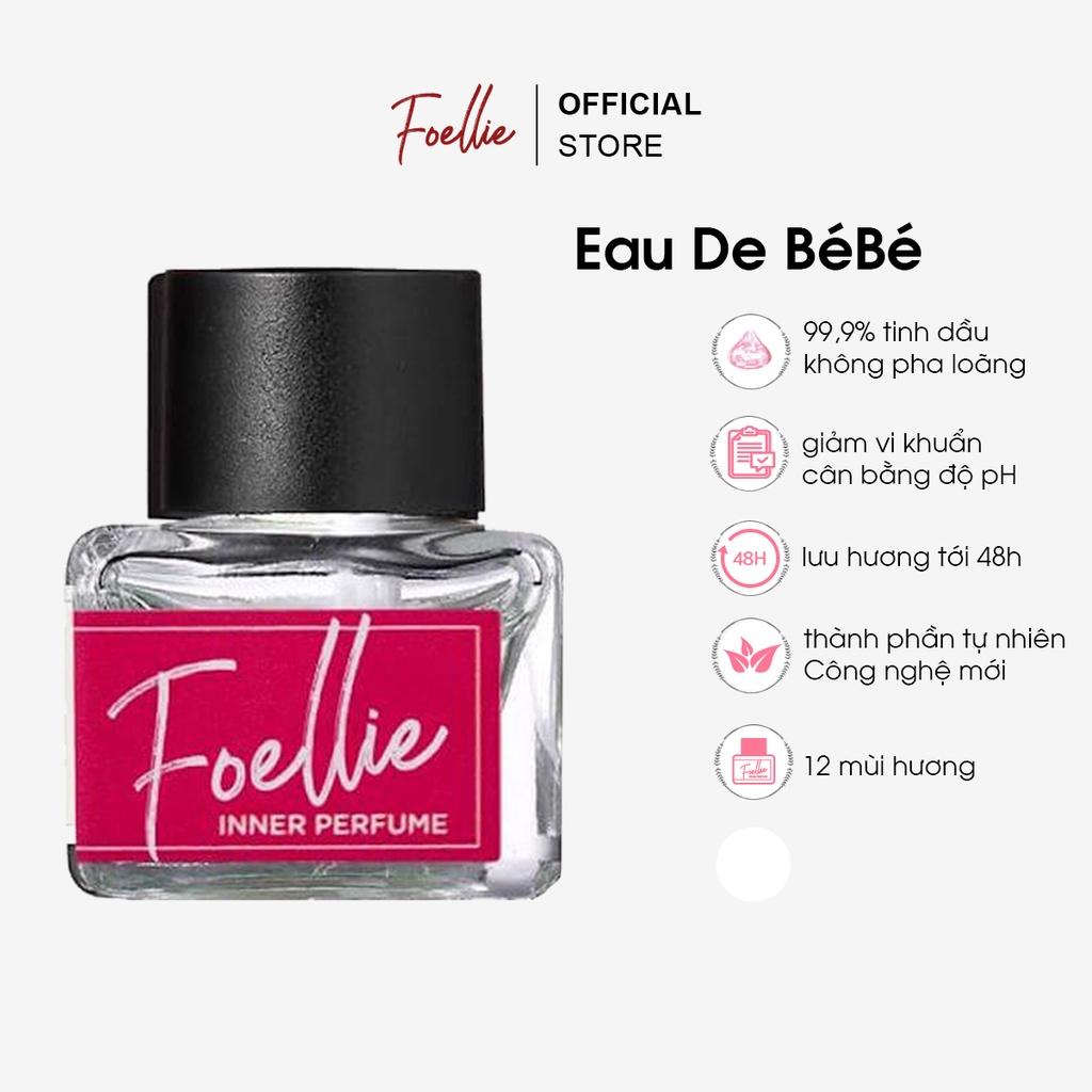 Nước Hoa Vùng Kín Foellie Eau De Bébé Inner Perfume 5ml Hương Phấn Baby Thơm Điệu