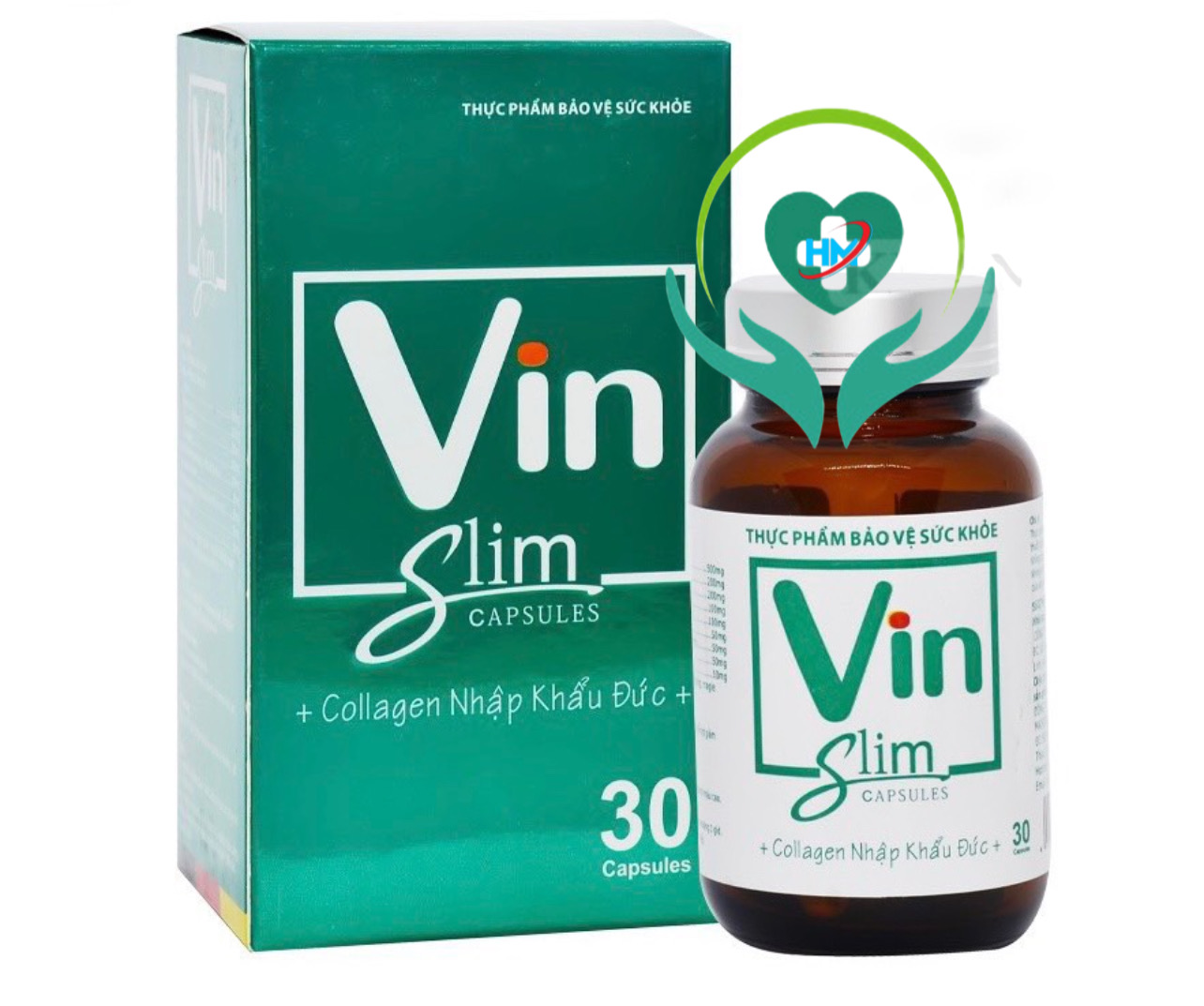 Viên uống Vin Slim Capsules V3Vinslim, hộp 30v, tăng cường chuyển hoá mỡ thừa, dùng cho người béo phì