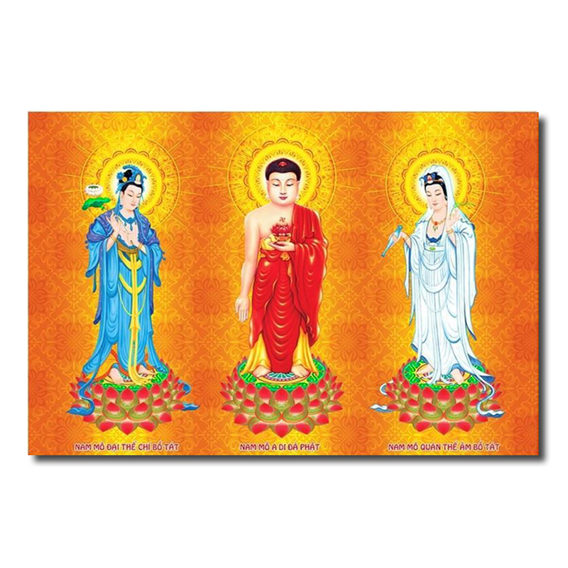 Tranh Phật Giáo Tam Thánh