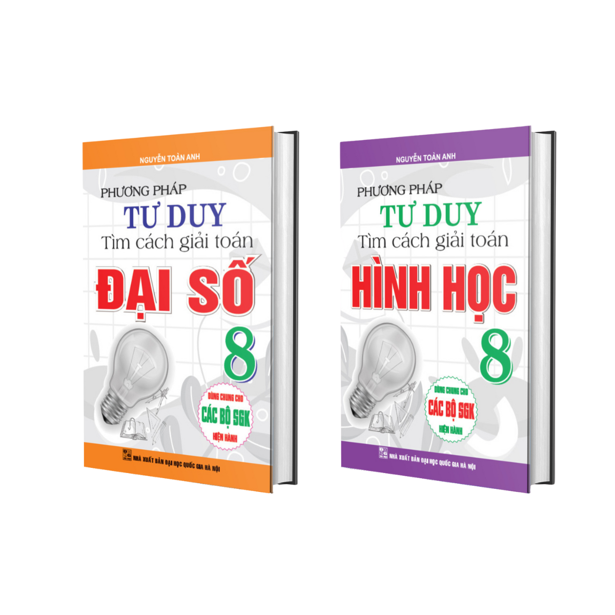 COMBO PHƯƠNG PHÁP TƯ DUY TÌM CÁCH GIẢI TOÁN HÌNH HỌC 8 + ​PHƯƠNG PHÁP TƯ DUY TÌM CÁCH GIẢI TOÁN ĐẠI SỐ 8