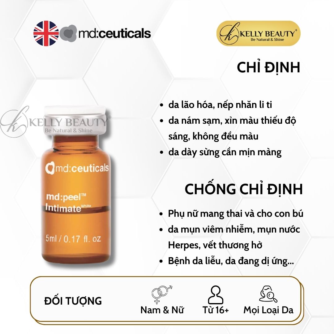 Peel Khử Thâm Trẻ Hóa Vùng Da MD:PEEL Intimate White - MD:Ceuticals | Kelly Beauty