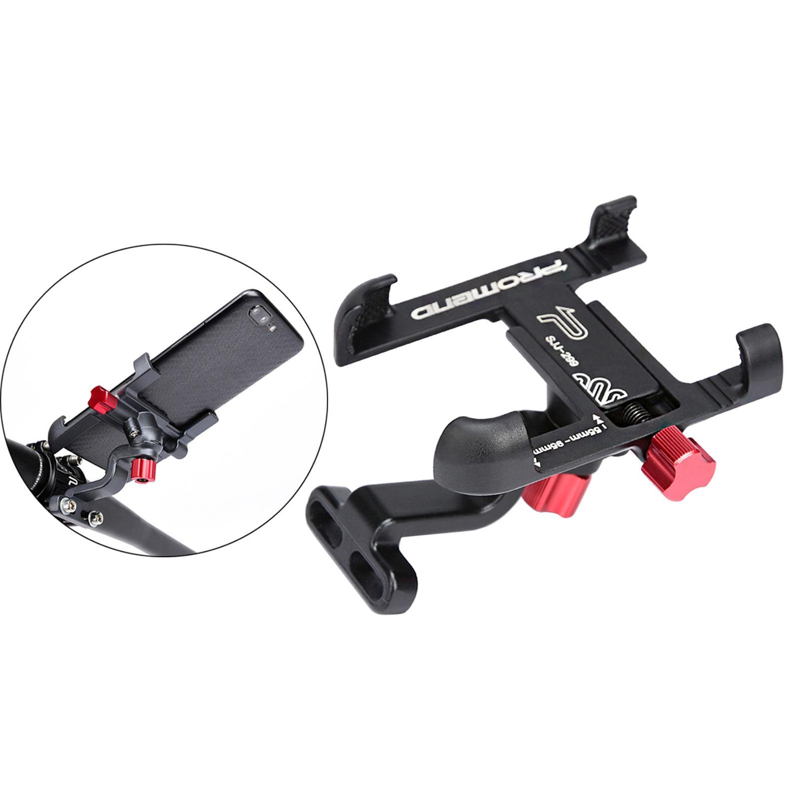 Road Bike Phone Holder Electric Bike Mount Rotatable  Black Handlebar
