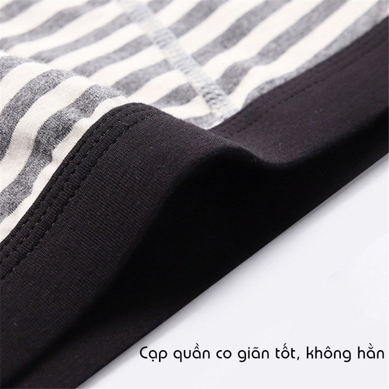 Quần Lót Nam- Sịp Cotton Sọc Ngang Mềm Mỏng Thấm Hút Mồ Hôi K146