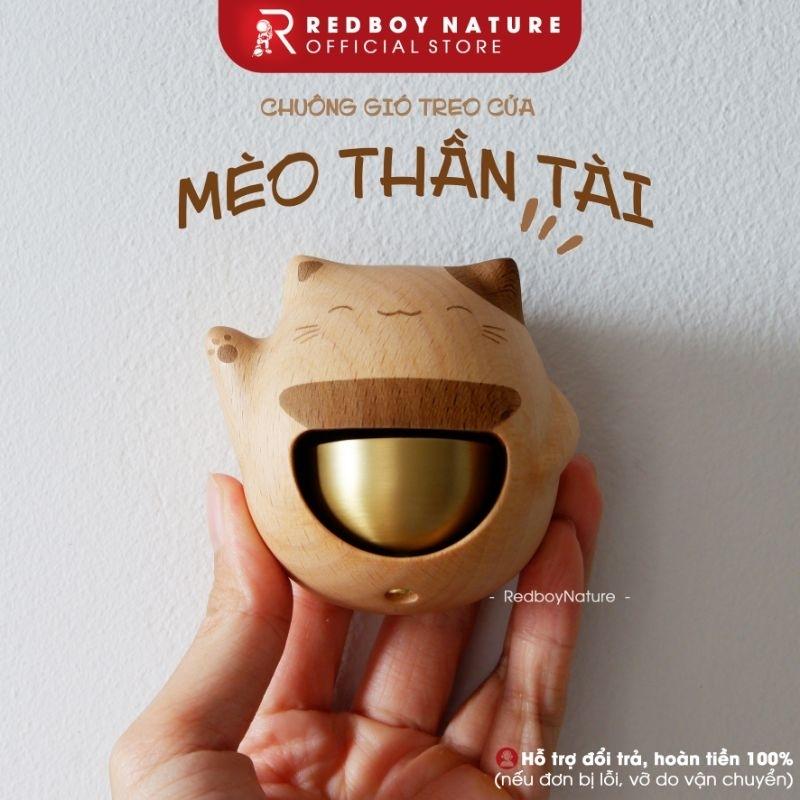 Chuông gió treo cửa "Mèo thần tài"
