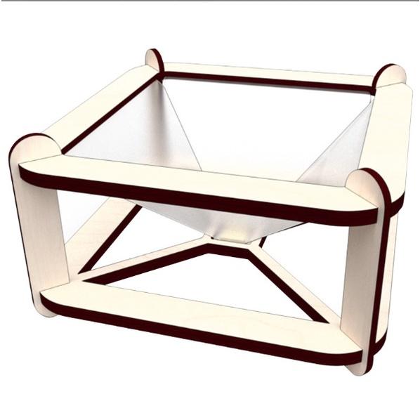 Mô hình gỗ lắp ráp không gian 3 chiều cho điện thoại DIY WOOD STEAM - HOLOGRAPHIC 3D ️ FREESHIP ️