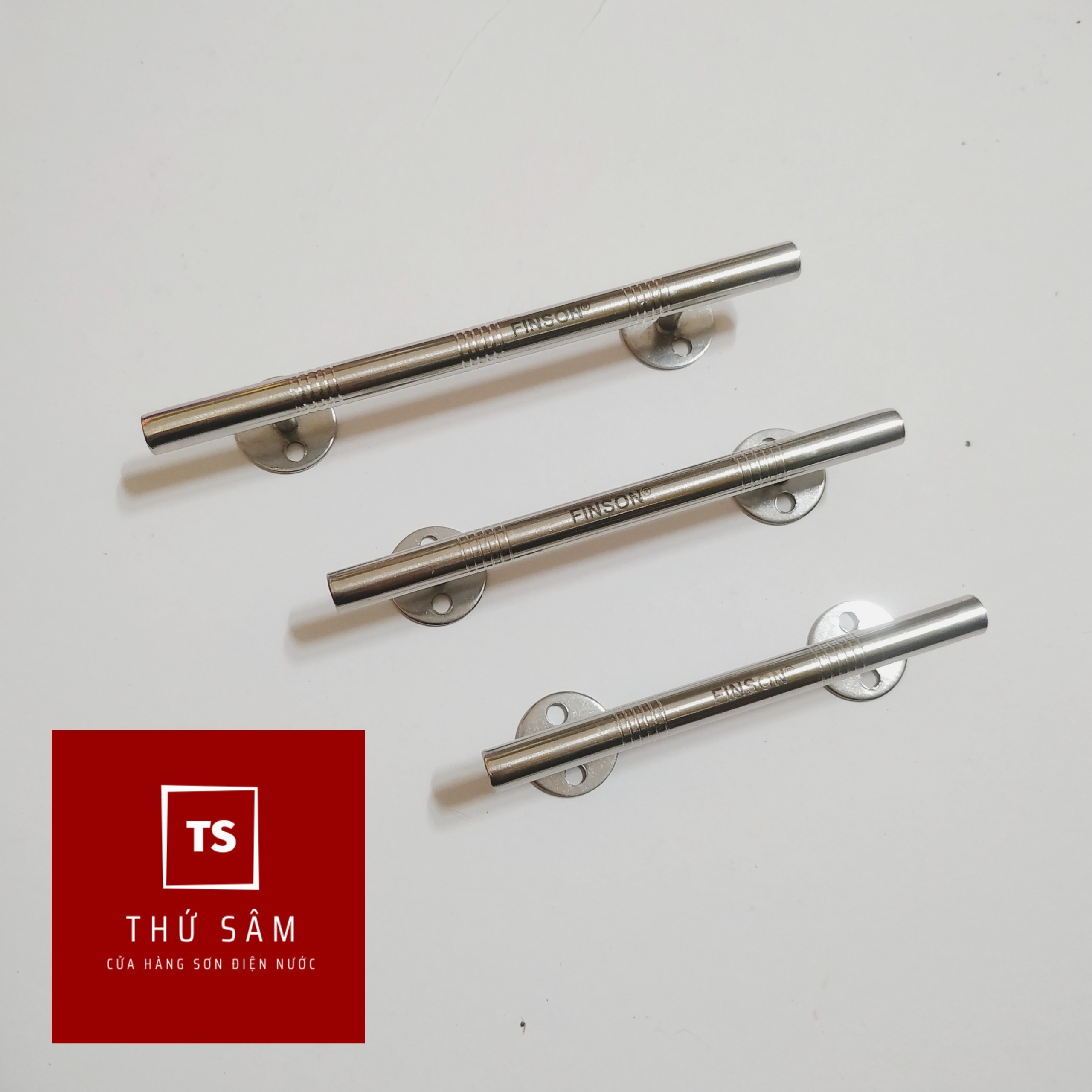 Tay cầm cửa tủ inox đặc 12cm 14cm 16cm