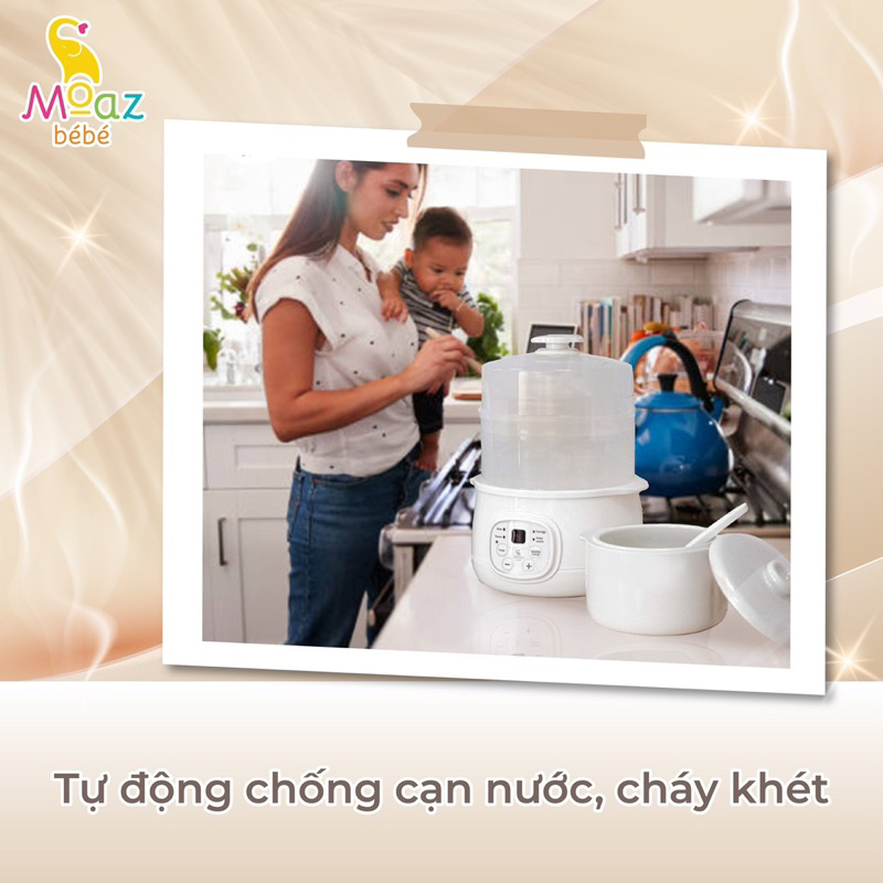 Nồi nấu chậm Moaz BéBé MB - 060 - Hàng chính hãng