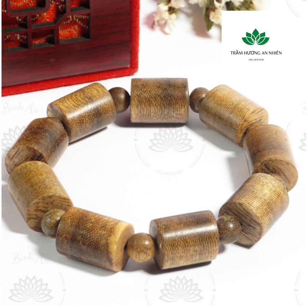 Vòng Tay Trầm Hương Tốc Tự Nhiên Trụ Trúc -Vòng Tay Phong Thủy - 8ly, 10ly, 12ly,14ly.