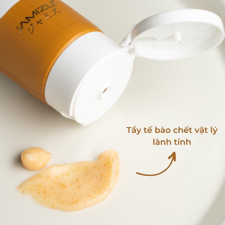 Kem Tẩy Tế Bào Chết Thảo Mộc Dưỡng Ẩm Toàn Thân JAMIZU Dùng Cho Mặt và Body 250g